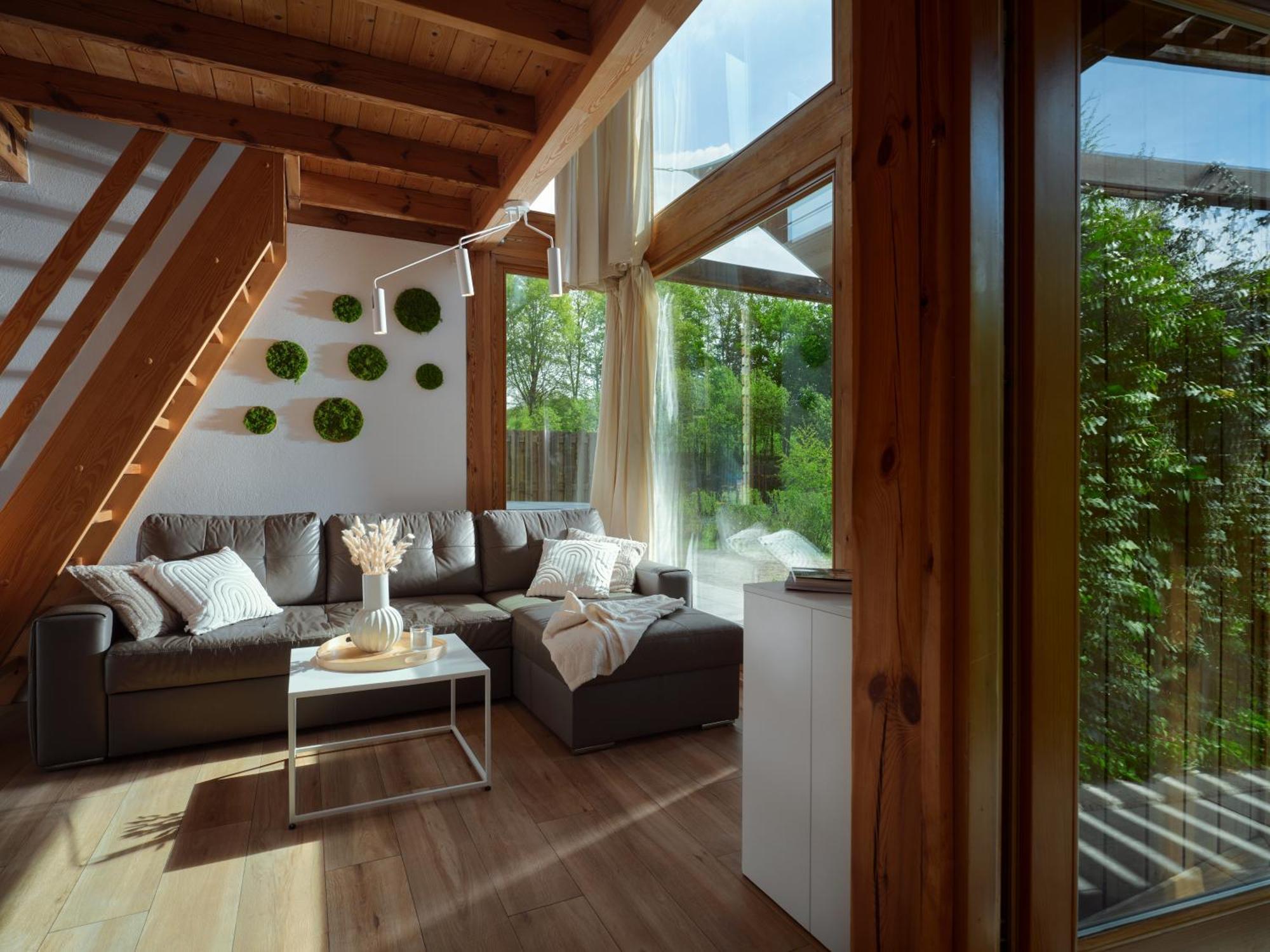 Lodge Rezerwat Sauna - Balia - Hot Tube - Jacuzzi - Basen - Klimatyzacja - Kominek